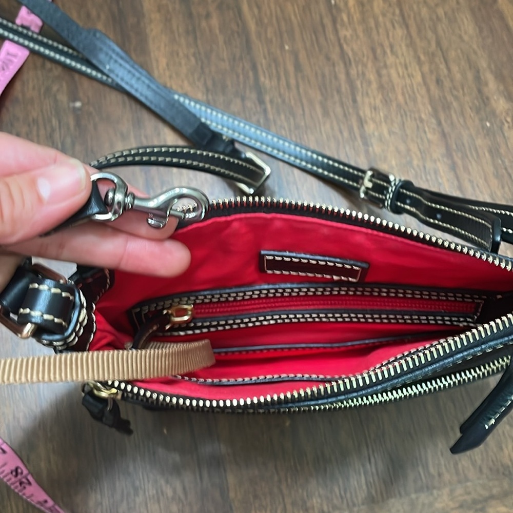 Dooney & Bourke Black Leather Crossbody Bag - Picture 6 of 14